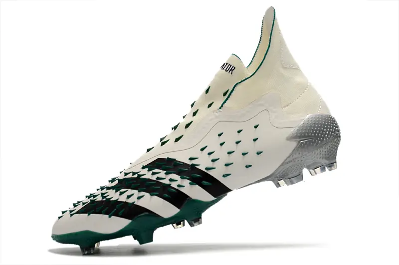 Adidas Predator Freak+ Laceless FG - White/Elegant Green/Shadow Black