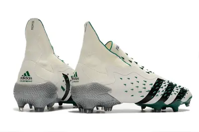 Adidas Predator Freak+ Laceless FG - White/Elegant Green/Shadow Black