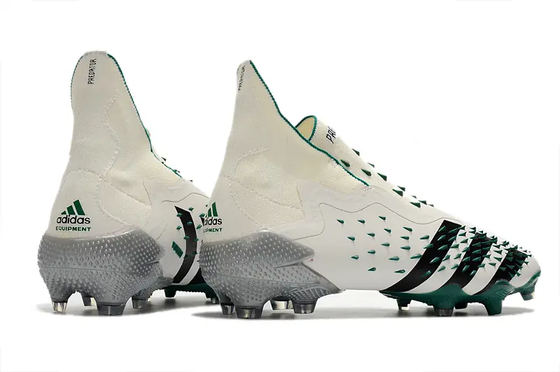 Adidas Predator Freak+ Laceless FG - White/Elegant Green/Shadow Black