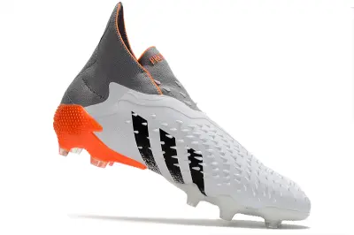Adidas Predator Freak+ Laceless FG - White/Flame Orange/Shadow Gray