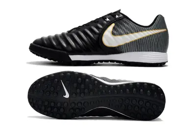 Nike Tiempo Ligera 4 TF - Black/Metallic Gold/White