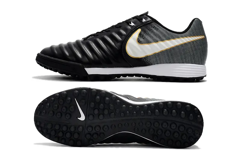 Nike Tiempo Ligera 4 TF - Black/Metallic Gold/White