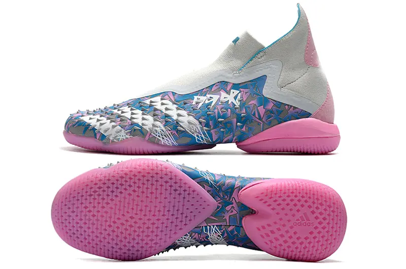 Adidas Predator Freak+ Laceless IC - Pink/Sky Blue/Pastel Pink