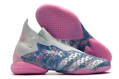 Adidas Predator Freak+ Laceless IC - Pink/Sky Blue/Pastel Pink