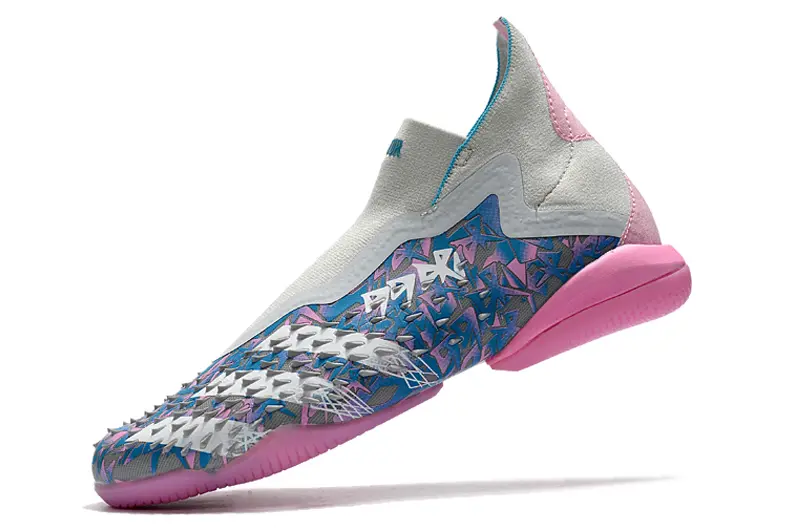 Adidas Predator Freak+ Laceless IC - Pink/Sky Blue/Pastel Pink