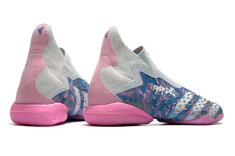 Adidas Predator Freak+ Laceless IC - Pink/Sky Blue/Pastel Pink