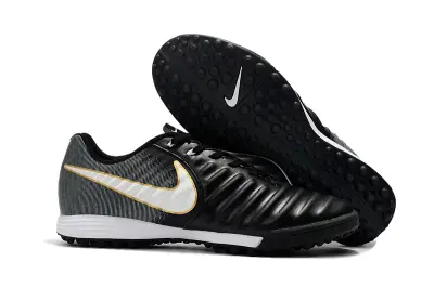 Nike Tiempo Ligera 4 TF - Black/Metallic Gold/White