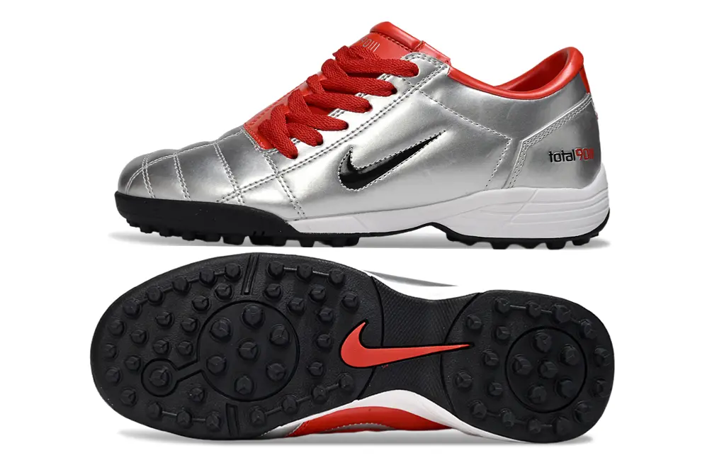 Nike Total 90 III TF - Silver/Dynamic Red/Black