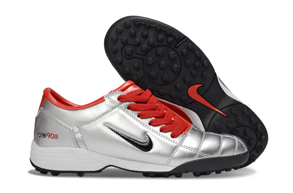 Nike Total 90 III TF - Silver/Dynamic Red/Black