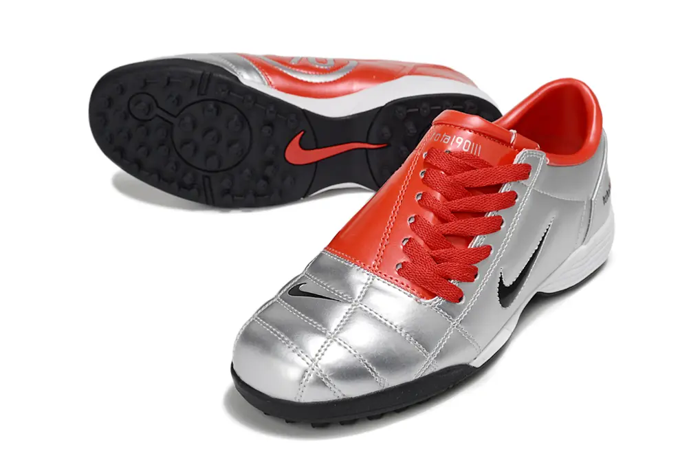 Nike Total 90 III TF - Silver/Dynamic Red/Black