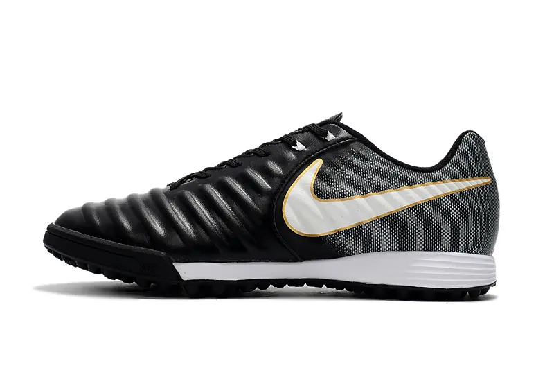 Nike Tiempo Ligera 4 TF - Black/Metallic Gold/White