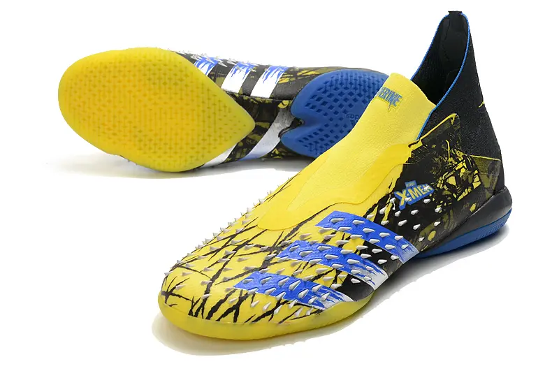 Adidas Predator Freak+ Laceless IC - Yellow/Vibrant Yellow/Night Sky Blue
