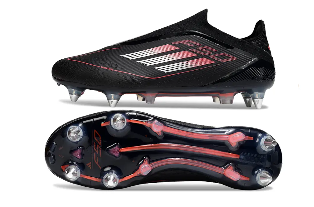 Adidas F50 Elite Laceless SG - Black/Electric Pink/Anthracite Gray