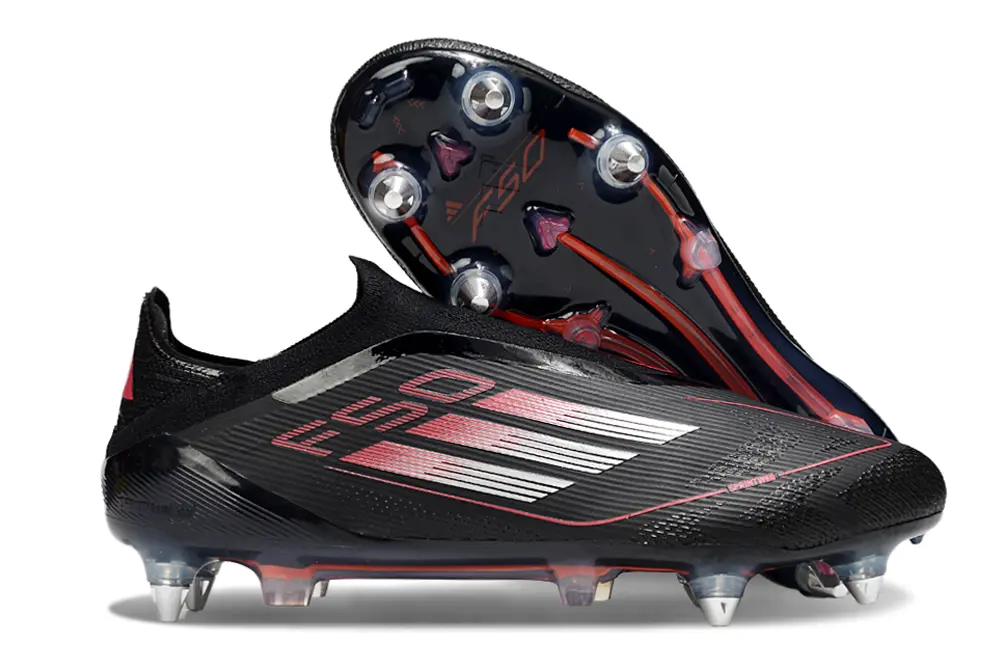 Adidas F50 Elite Laceless SG - Black/Electric Pink/Anthracite Gray