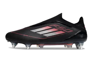 Adidas F50 Elite Laceless SG - Black/Electric Pink/Anthracite Gray