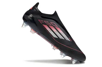 Adidas F50 Elite Laceless SG - Black/Electric Pink/Anthracite Gray