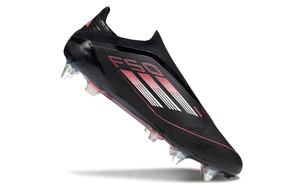 Adidas F50 Elite Laceless SG - Black/Electric Pink/Anthracite Gray