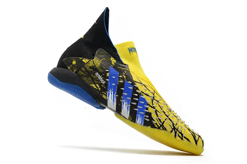 Adidas Predator Freak+ Laceless IC - Yellow/Vibrant Yellow/Night Sky Blue