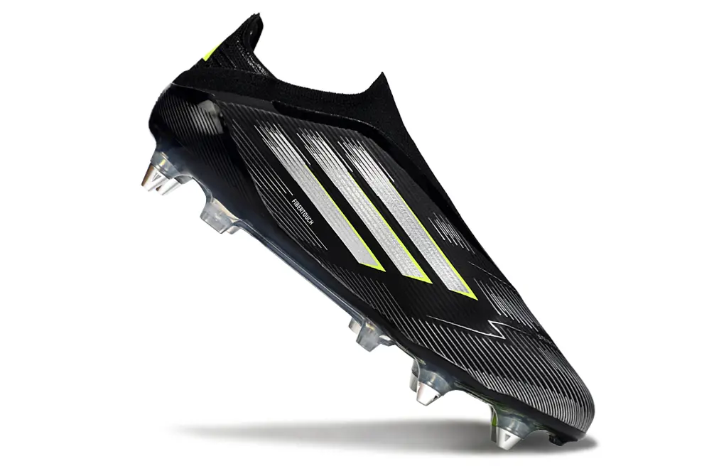 Adidas F50 Elite Laceless SG - Black/Lime Green/Carbon Grey