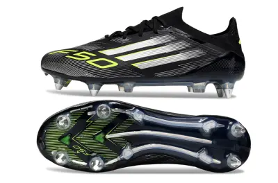 Adidas F50 Elite SG - Black/Vibrant Green/Metallic Silver