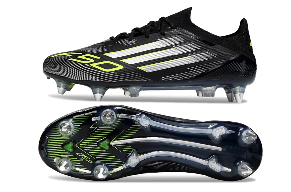 Adidas F50 Elite SG - Black/Vibrant Green/Metallic Silver