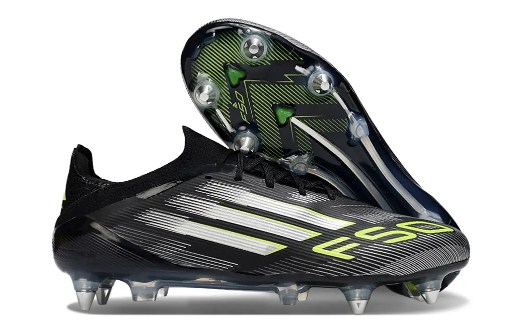 Adidas F50 Elite SG - Black/Vibrant Green/Metallic Silver