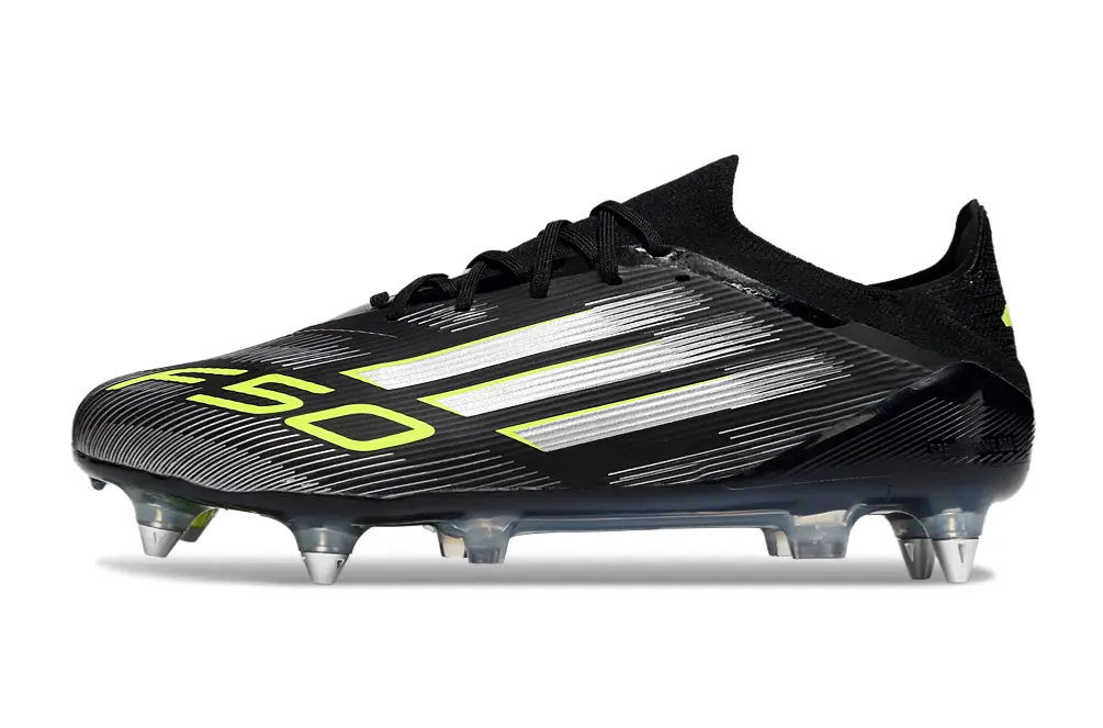 Adidas F50 Elite SG - Black/Vibrant Green/Metallic Silver