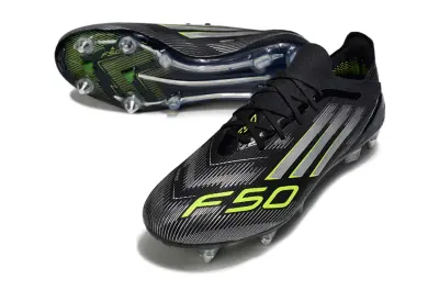 Adidas F50 Elite SG - Black/Vibrant Green/Metallic Silver