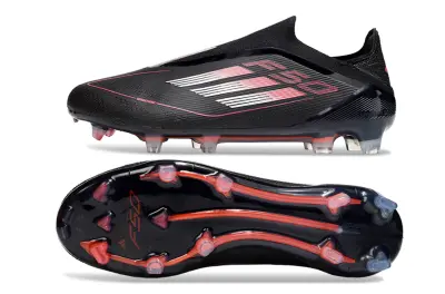 Adidas F50 Elite Laceless FG - Black/Electric Pink/Smoke Gray