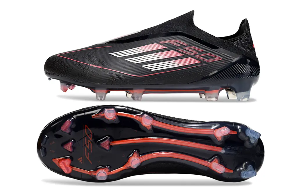 Adidas F50 Elite Laceless FG - Black/Electric Pink/Smoke Gray