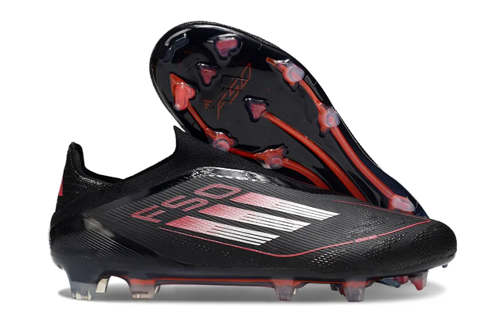 Adidas F50 Elite Laceless FG - Black/Electric Pink/Smoke Gray