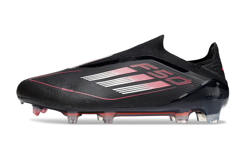 Adidas F50 Elite Laceless FG - Black/Electric Pink/Smoke Gray