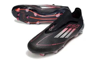Adidas F50 Elite Laceless FG - Black/Electric Pink/Smoke Gray