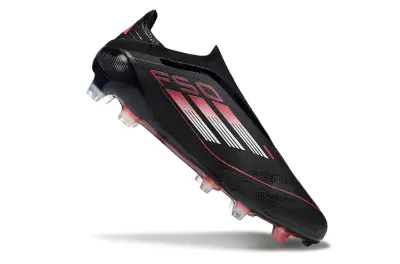 Adidas F50 Elite Laceless FG - Black/Electric Pink/Smoke Gray