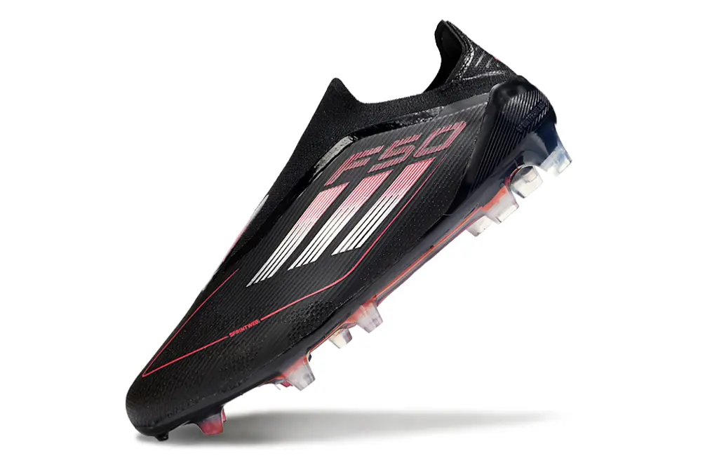 Adidas F50 Elite Laceless FG - Black/Electric Pink/Smoke Gray
