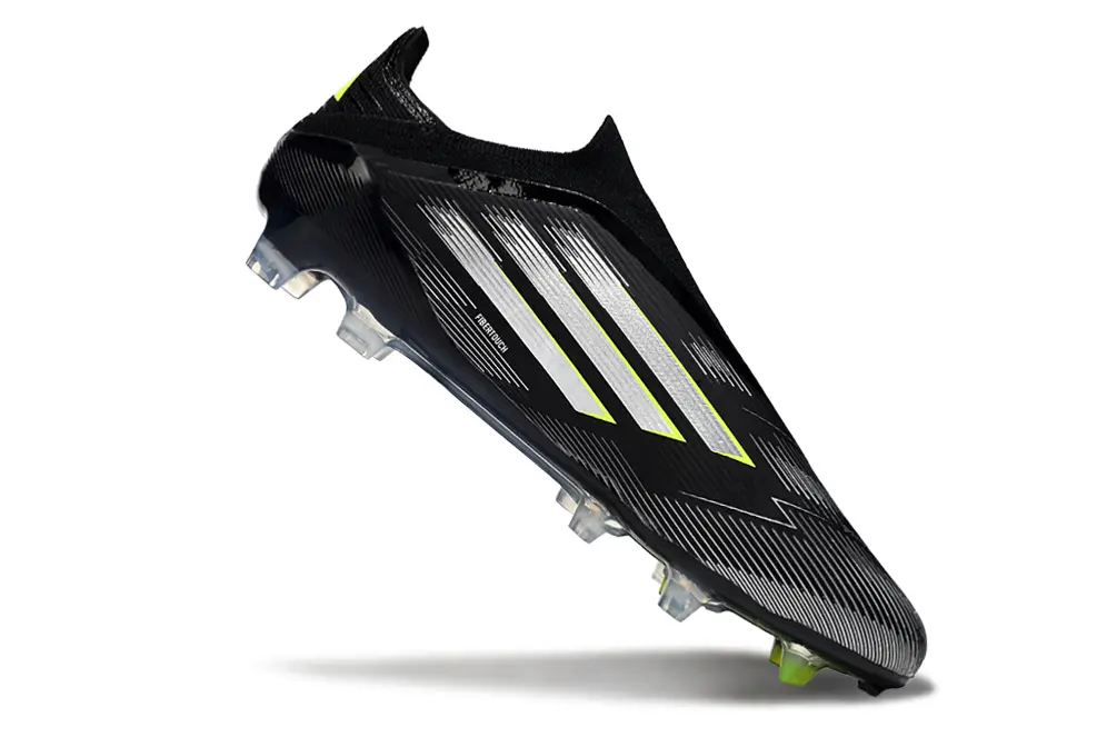 Adidas F50 Elite Laceless FG - Black/Dynamic Green/Metallic Silver