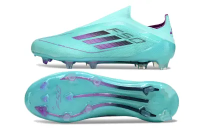 Adidas F50 Elite Laceless FG - Aqua/Vibrant Purple/Clean Black