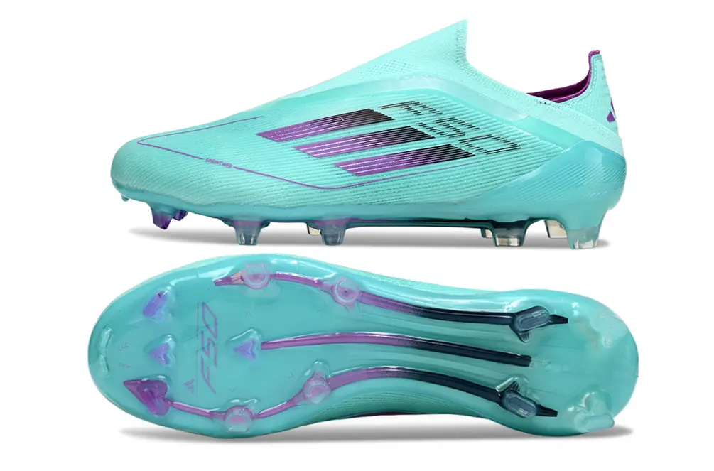 Adidas F50 Elite Laceless FG - Aqua/Vibrant Purple/Clean Black