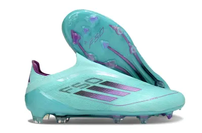 Adidas F50 Elite Laceless FG - Aqua/Vibrant Purple/Clean Black