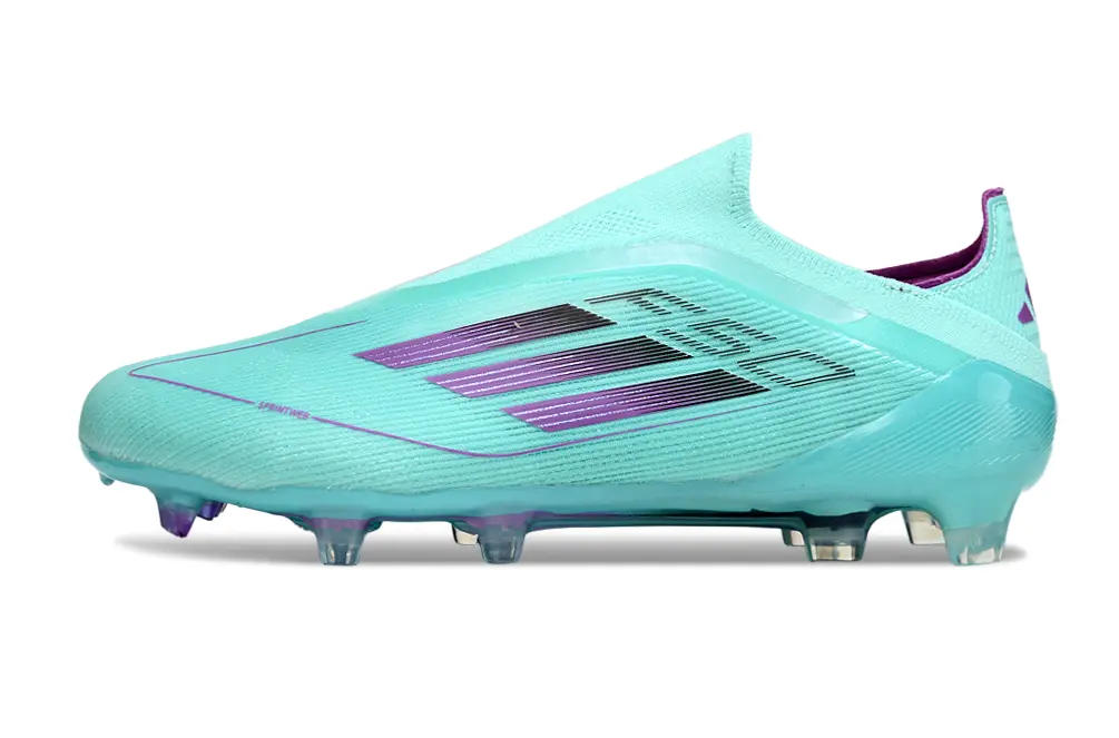 Adidas F50 Elite Laceless FG - Aqua/Vibrant Purple/Clean Black