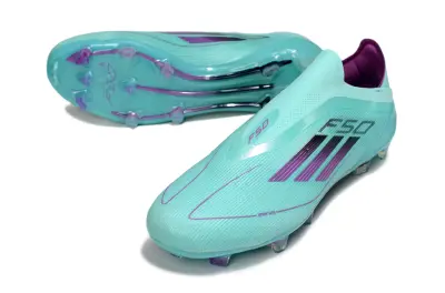 Adidas F50 Elite Laceless FG - Aqua/Vibrant Purple/Clean Black