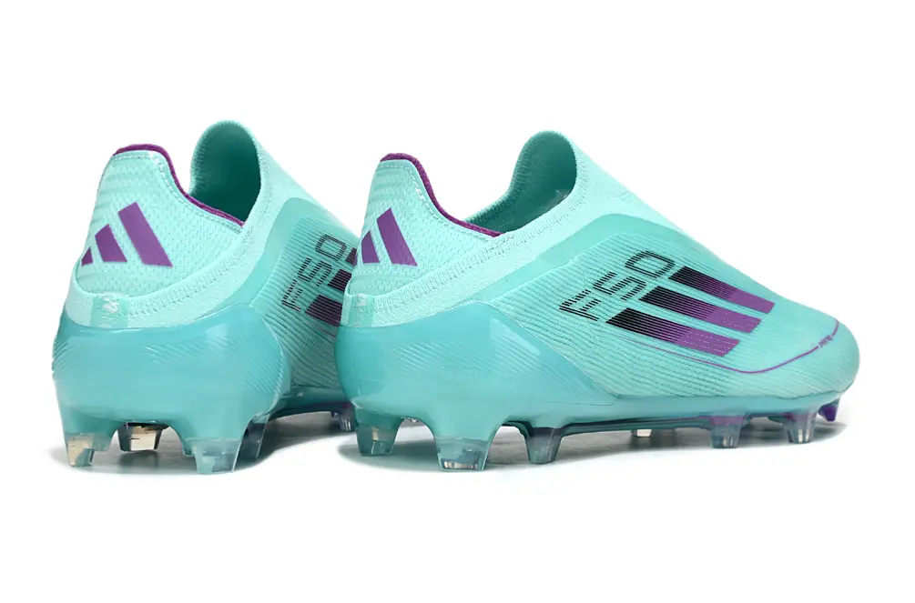 Adidas F50 Elite Laceless FG - Aqua/Vibrant Purple/Clean Black