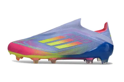 Adidas F50 Elite Laceless FG - Blue/Vibrant Pink/Neon Yellow