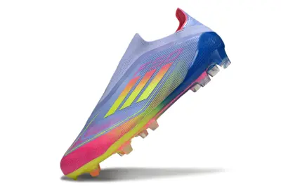 Adidas F50 Elite Laceless FG - Blue/Vibrant Pink/Neon Yellow