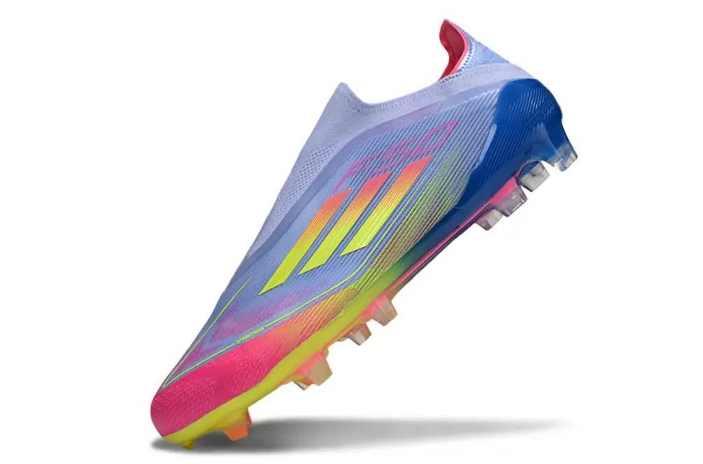 Adidas F50 Elite Laceless FG - Blue/Vibrant Pink/Neon Yellow