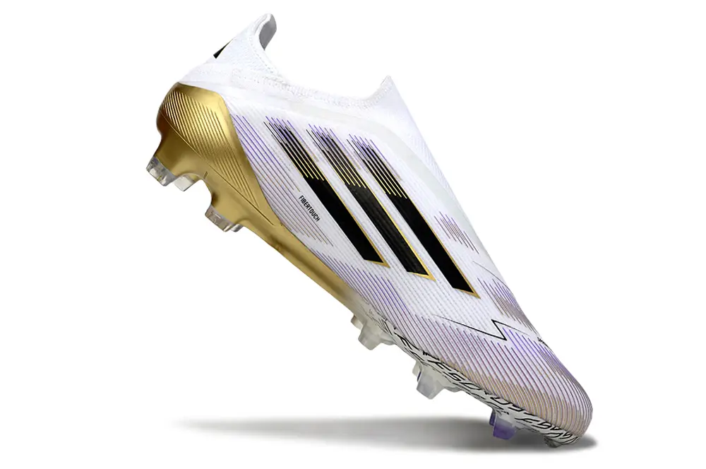 Adidas F50 Elite Laceless FG - White/Golden Glory/Black Shadow