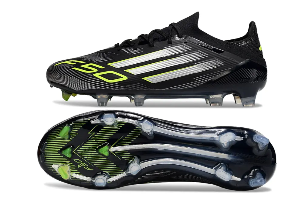 Adidas F50 Elite FG - Black/Lime Green/Metallic Silver