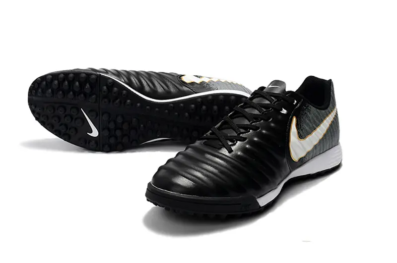 Nike Tiempo Ligera 4 TF - Black/Metallic Gold/White