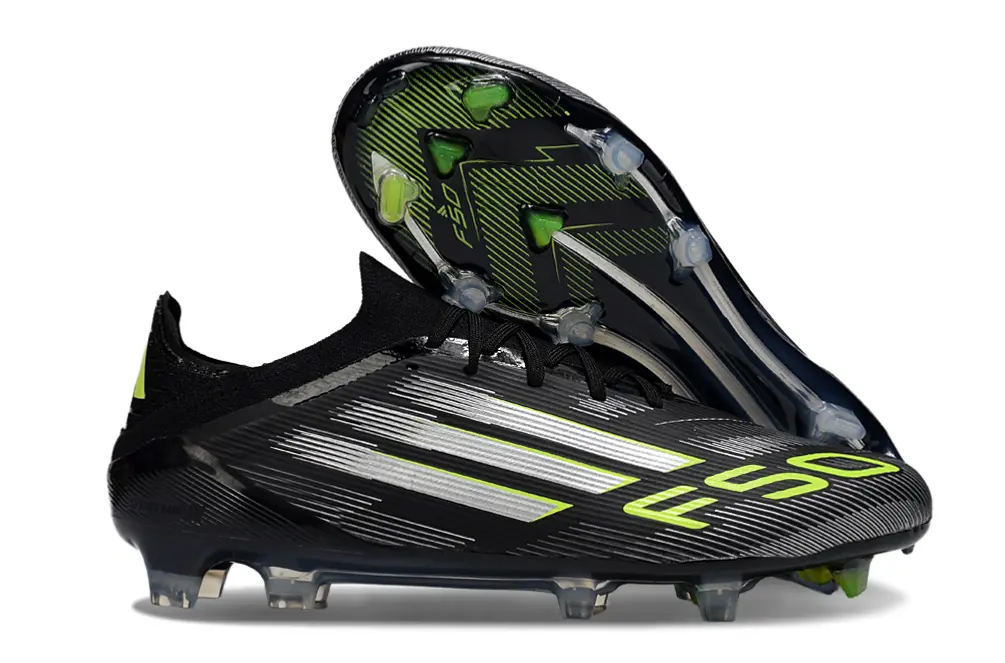 Adidas F50 Elite FG - Black/Lime Green/Metallic Silver