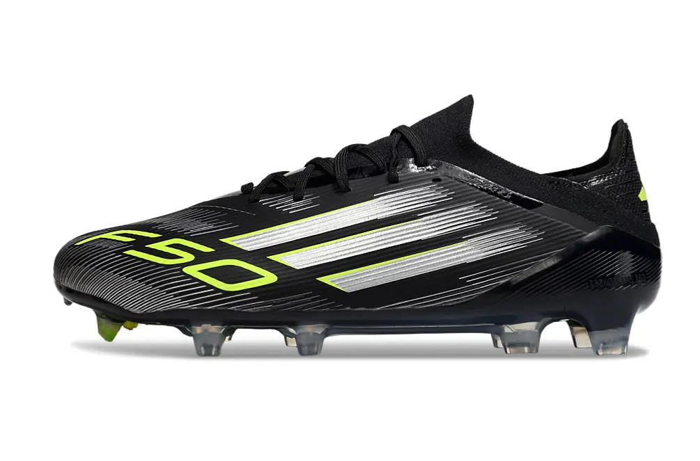 Adidas F50 Elite FG - Black/Lime Green/Metallic Silver